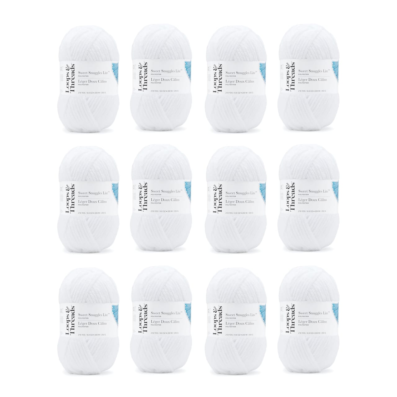 12 Pack: Sweet Snuggles™ Lite Yarn by Loops & Threads®